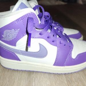Kids Purple and White Sneakers